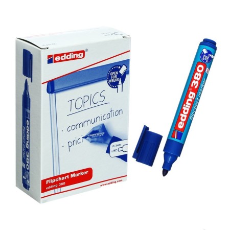 Edding flipchart marker E -380/3, 1.5 - 3.0 mm, blue