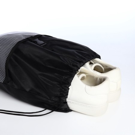 Bag for shoes on the lace, black color-3