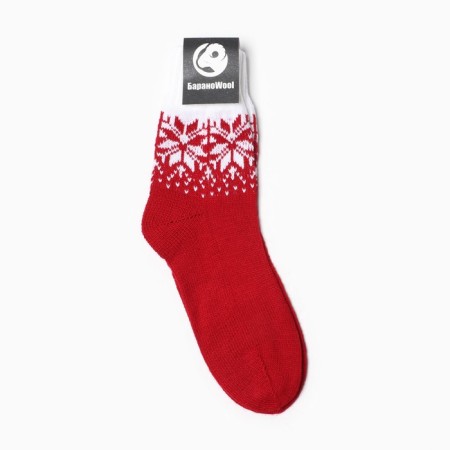 Women's socks, red color, size 23-25-2
