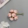 Decor for creativity "peonies" white-orange (1 set = 1 bouquet) in the bouquet 6 pcs 2.5x10.5 cm