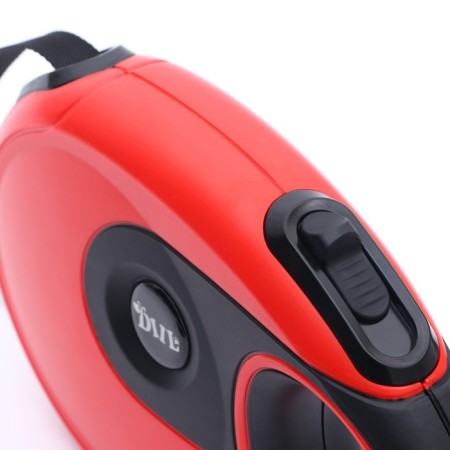 Diil roulette, 8 m, up to 50 kg, tape, rubberized pen, red with black-2