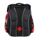 School backpack 37 x 28 x 13cm, ergonomic back, Across 557, black/red