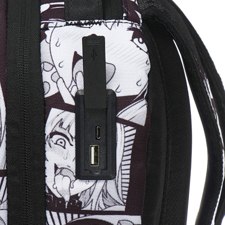 Youth backpack 39 x 30 x 17, ergonomic back, Devente Label 19l, USB Anime Comix 7032440-14
