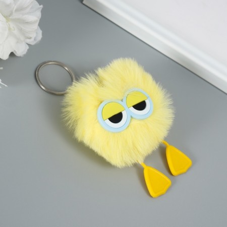 Fluffy on the “hard worker” ring yellow 7.6x6x6 cm-2
