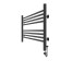 Towel electric heated Laris Olivia Chkch8, 800x500 mm, 8 crossbars, right, black