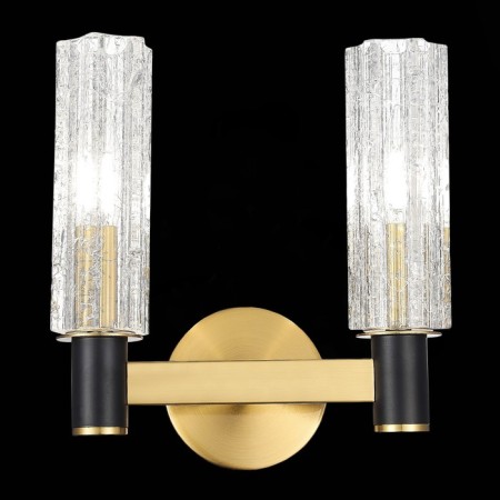 Sconces st. SL1238.301.02. Casali. 2x40 watts, E14, 23x24.7 cm, brass color-2