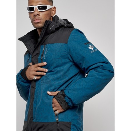 Ski costume men's winter, size 48, blue color-9