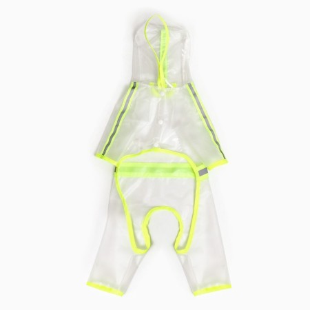 Commentary raincoat for dogs, rr m (ds 30, og 42 cm, weight 5-8 kg), transparent-yellow-8