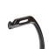 Metal stirrup with rubber inserts, chrome, set 2 pcs