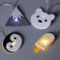 Garland “thread” 1.35 m with nozzles “Eskimo”, IP20, transparent thread, 10 LED, white glow, AAH2