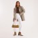 Bag Women's Baget with a zipper, khaki color
