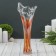 Vase "Wave" 28 cm, red-white