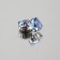 Rhound rhinestones “circle”, rimmed, 10 × 10 mm, 20 pcs, blue color