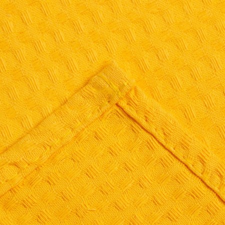 Towel 35x60 cm, yellow, waffle, 240 g/m2, cotton 100%-3