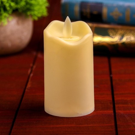 Candle LED "Flame", burns yellow, MIX's colors-1