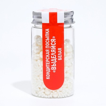 Confectionery sprinkling "stand out", white, 50 g-1
