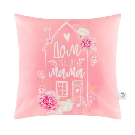 Pillowess Decorative Ethel "Mom" 40x40 cm, 100% p/e, velor