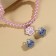 Set of jewelry "stylish cat" beads and earrings clips