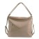 Female bag, artificial leather, beige 36x13x37 cm