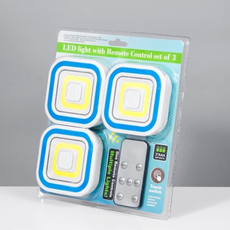 Nightlight with LET LED FDD (set of 3 lamps and remote control) 3xaa 3x20x23 cm Risalux