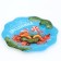 Plate flat glass expensive attention "snake", 23 cm