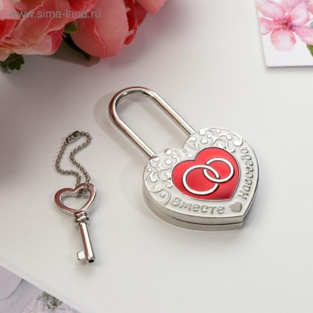 Wedding castle with the key "Together forever."-3