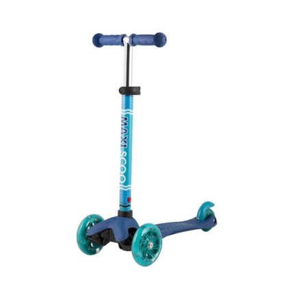 MaxisCoo Baby 2021 Scooter with luminous wheels, blue color