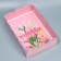 Cookie box, confectionery packaging with PVC lid, “tulips”, 20 x 30 x 8 cm