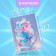 Notebook Gift Book on the comb 80l, line, color block, cover. 3D anime (17.7x13.7cm) 10539
