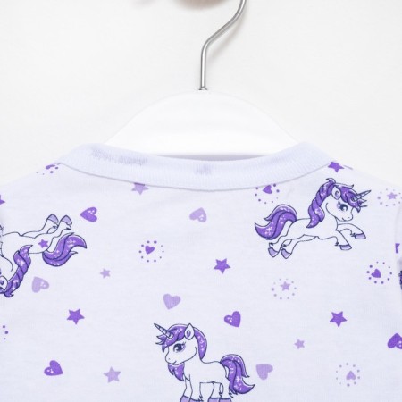 Combineson children, white/purple color, height 74 cm-1
