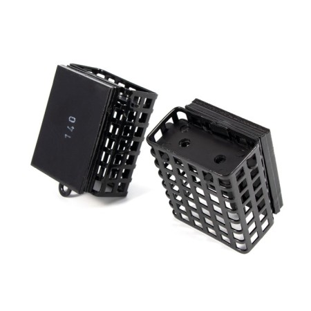 Feeding feeder Yaman rectangular 140 g, metal, removable plastic bottom, packaging 10 pcs. 10694