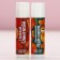 Gift set of cosmetics "Miracles", lip balm 2 x 10 g, pure happiness