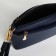 Bag Women's Cross-Bodi with a zipper, blue color
