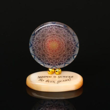 Product on stand No. 3 "Mandala", Selenite