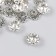Decor hat for beads diam 1.2 cm Metal "Certificates" silver 1.4x1.4 cm