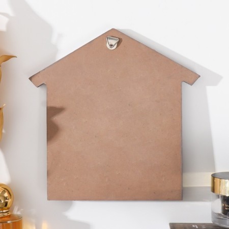 Hooks decorative wood "heart from leaves. House" 16.5x0.8x16.8 cm-3