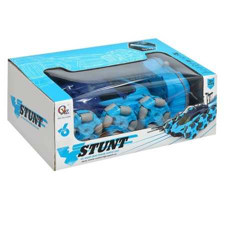 Radio controlled machine "Trick", smoke, with a battery, blue color-13