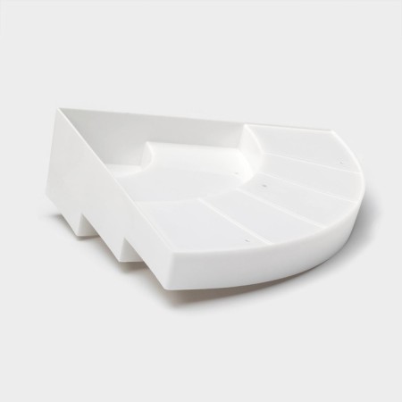 Speaker for spices 3 tiers Griten, angular, 30 × 30 × 8.7 cm, white color-3