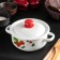 Pan, 1.5 l, enameled cover, induction, mix decor, white color