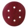 Circle of abrasive grinding bison 35350-150-240, perforated, P240, 150 mm, 5 pcs.