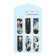 A set of magnetic bookmark for books Calligrata 6 pieces, "anime", mix