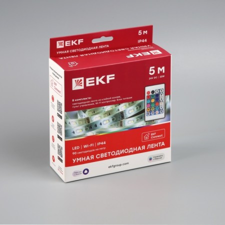 A set of smart LED tape EKF, 24V, 90 LED/m, 5 m, IP44, Wi-Fi, RGBW-15