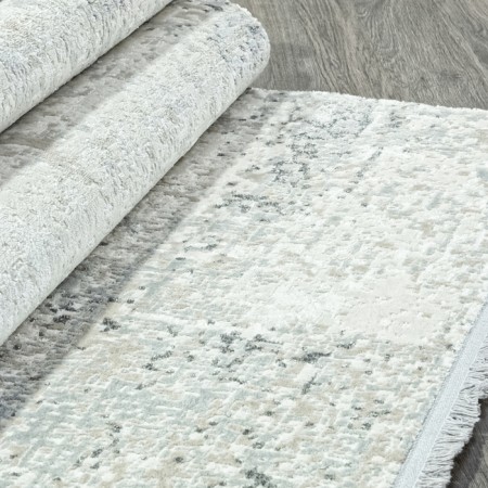 Rectangular carpet Durkar Rubi, size 200x400 cm, color Cream/L.Grey-2