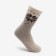 Women's socks from Mongolian wool "snowflake", gray color, size 23 (34-36)