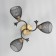 Dassa chandelier 3he27 40w Black-Bronze 49x49x24 cm