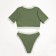 Separate Minaku swimsuit with top, color green, size 46
