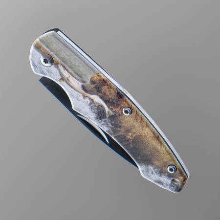 Folding "Bear on Hunting" 12.6cm, blade 70mm/2.3 mm-1