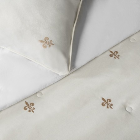 Set "Lilas": a bedspread 230 x 250 cm, pillowcases 45 x 45 cm - 2 pcs, white-2