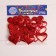 Decorative hearts, set 20 pcs., Size 1 pcs: 3.5 × 2.5 cm, red color