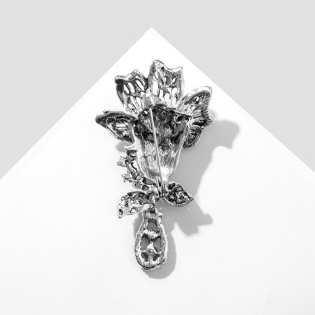 Tyulpan flower-wings “Flower”, colored in black silver-2
